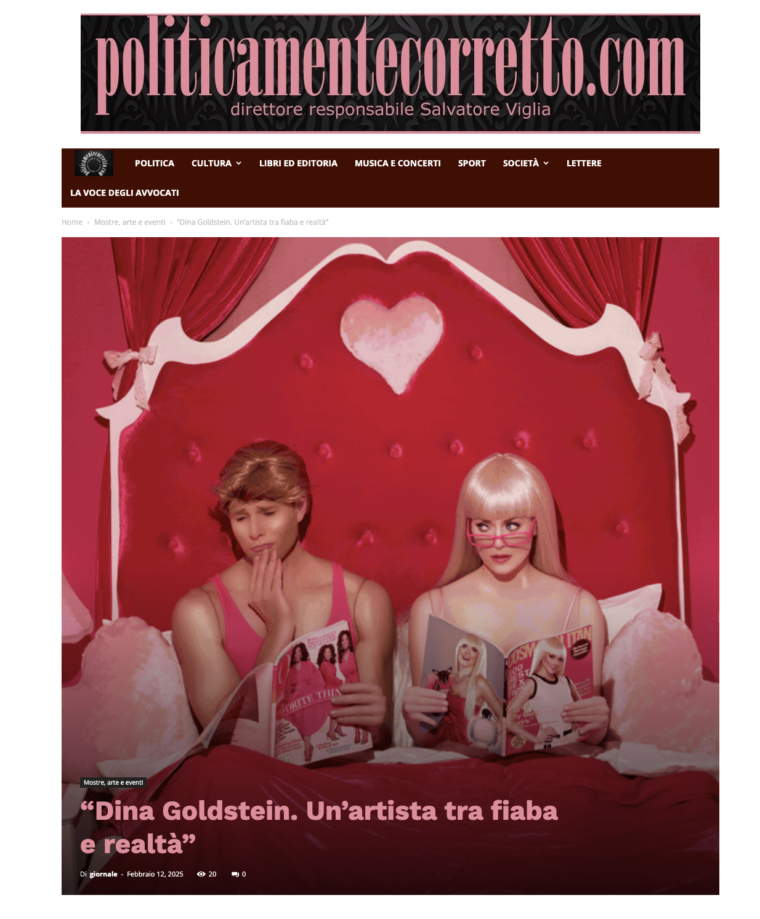 Artist photographer Dina Goldstein exhibition Milan Italy 02 2025 Tallulah Studio Art press